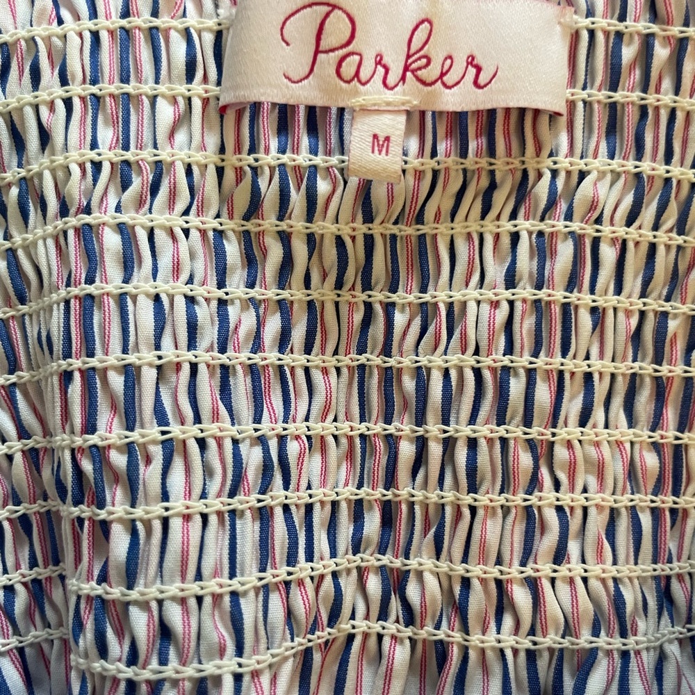 Parker Striped Off-Shoulder Women's Top M - Picture 5 of 5